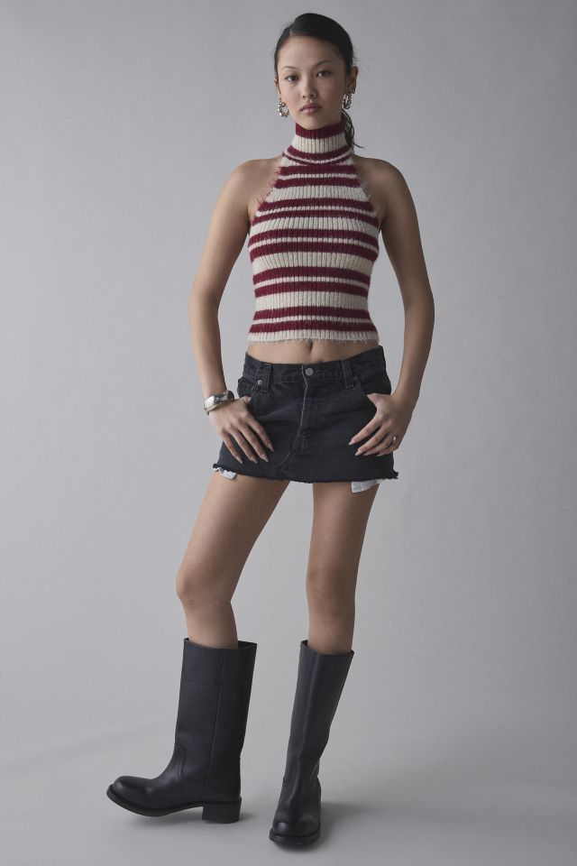 The Ragged Priest Drum High-Neck Sweater Vest Top #2