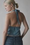 Out From Under Cowgirl Logic Lace-Up Corset Halter Top
