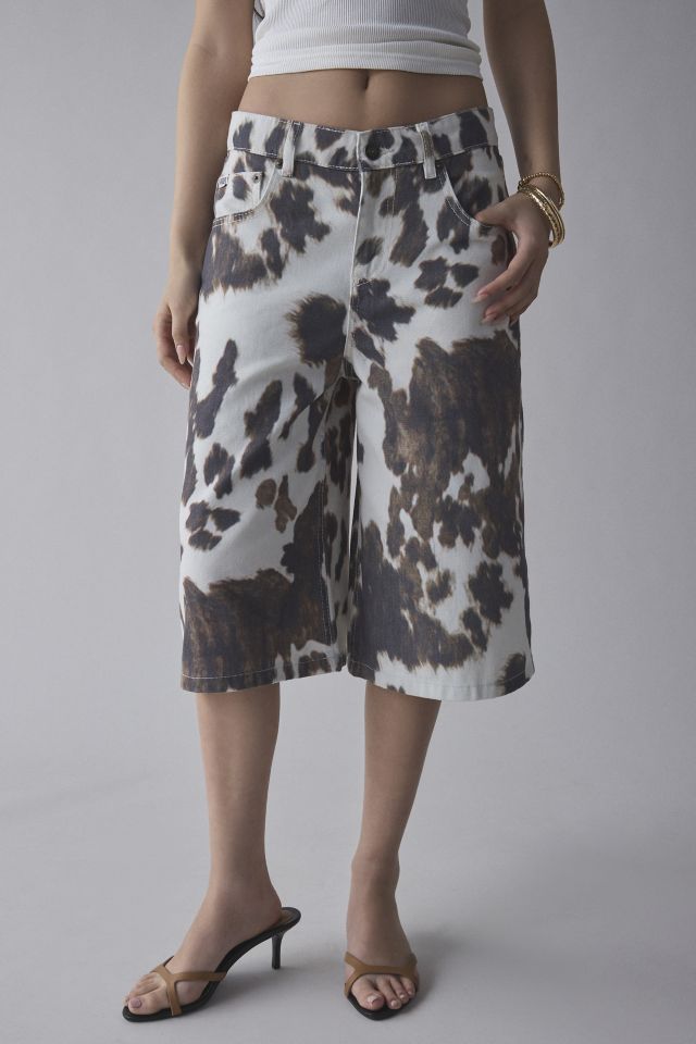 The Ragged Priest Cow Hide Print Jort #1