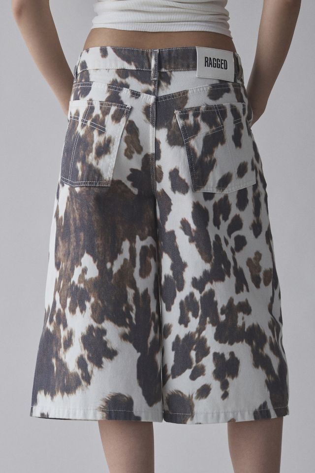 The Ragged Priest Cow Hide Print Jort #4