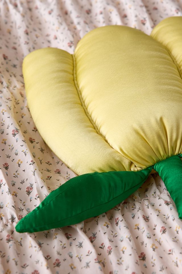 Tulip Shape Satin Throw Pillow #2