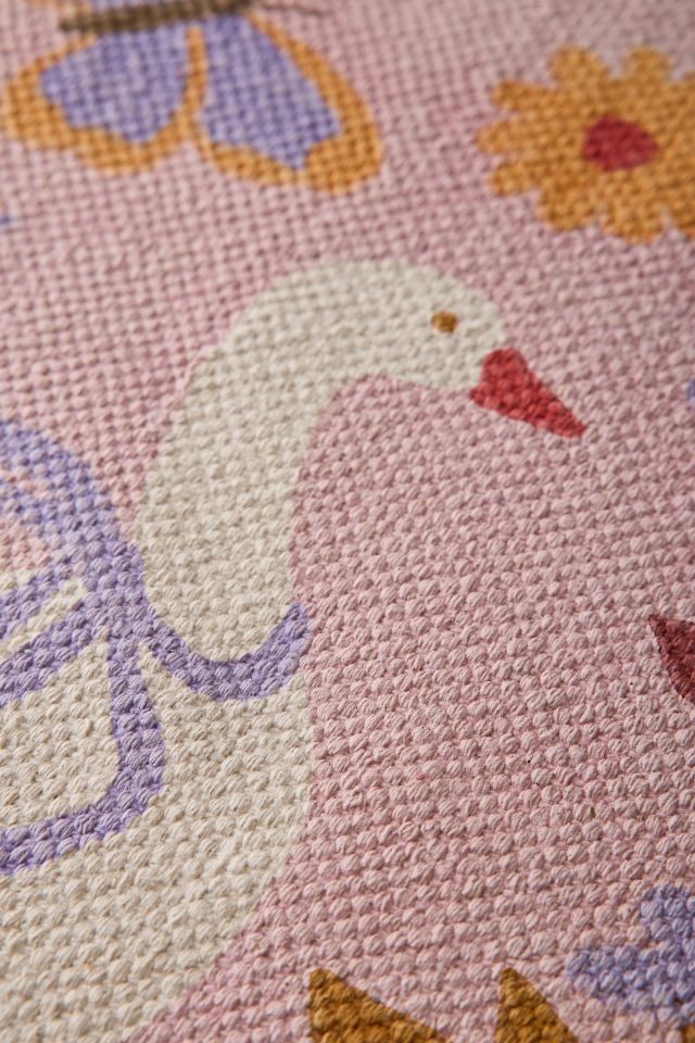 Garden Of Geese Icon Printed Rug #1