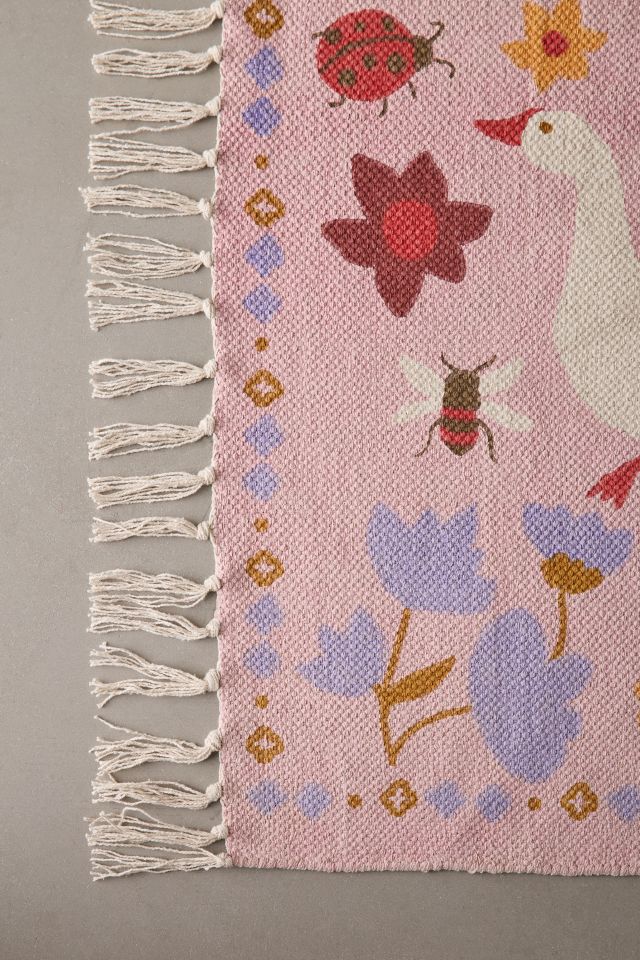 Garden Of Geese Icon Printed Rug #2