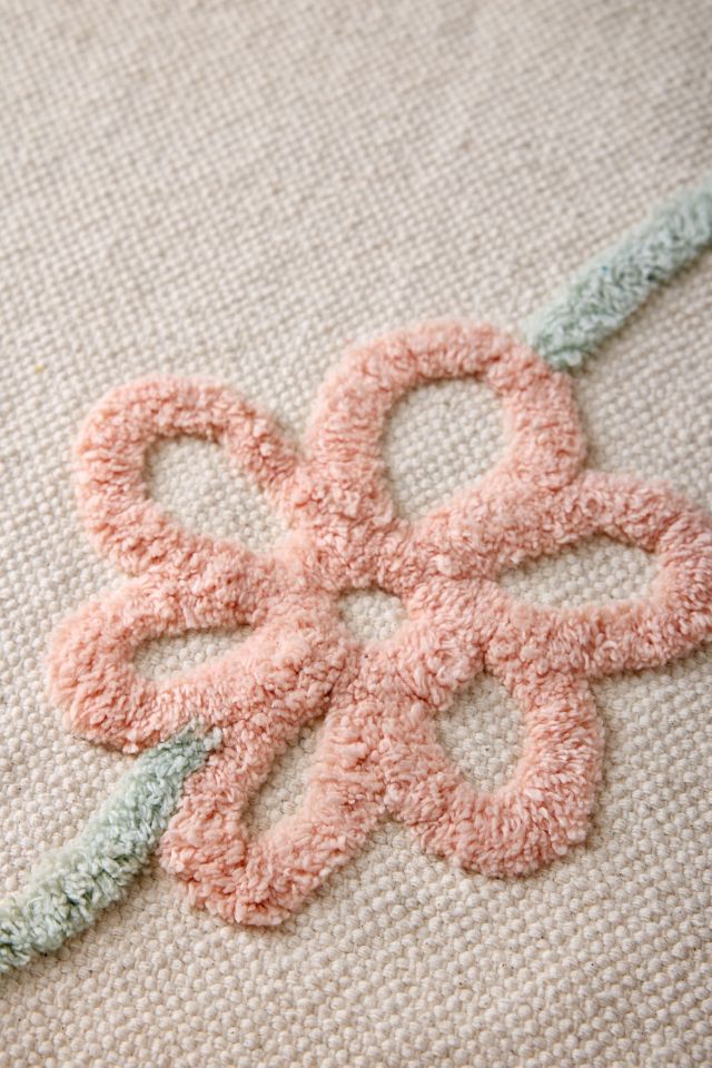 Falling Vines Floral Hilo Tufted Rug #2