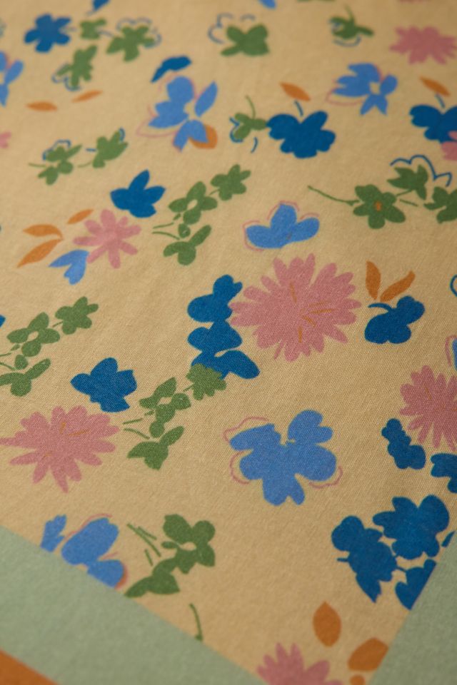 Teagan Floral & Striped Duvet Cover #1