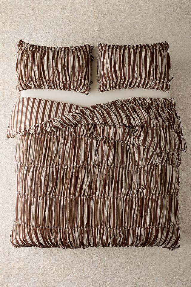 Printed Ruched Core Duvet Cover #2