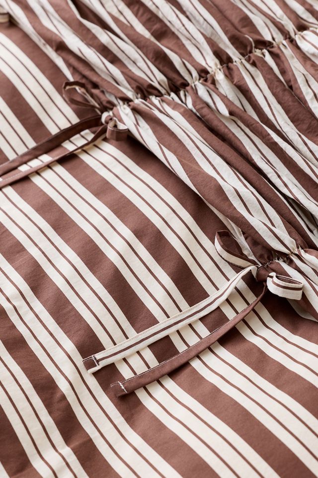 Printed Ruched Core Duvet Cover #5
