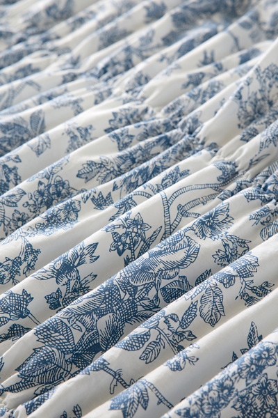 Printed Ruched Core Duvet Cover