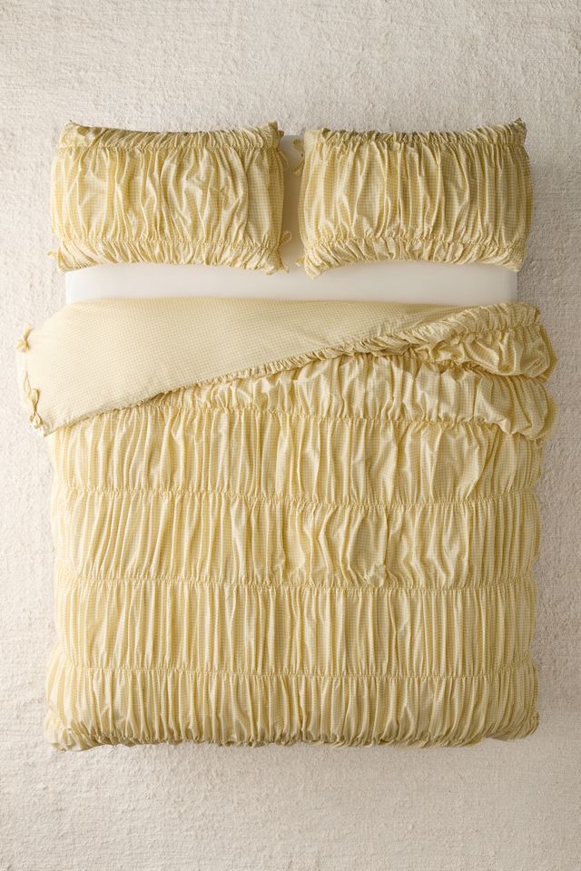 Printed Ruched Core Duvet Cover #1