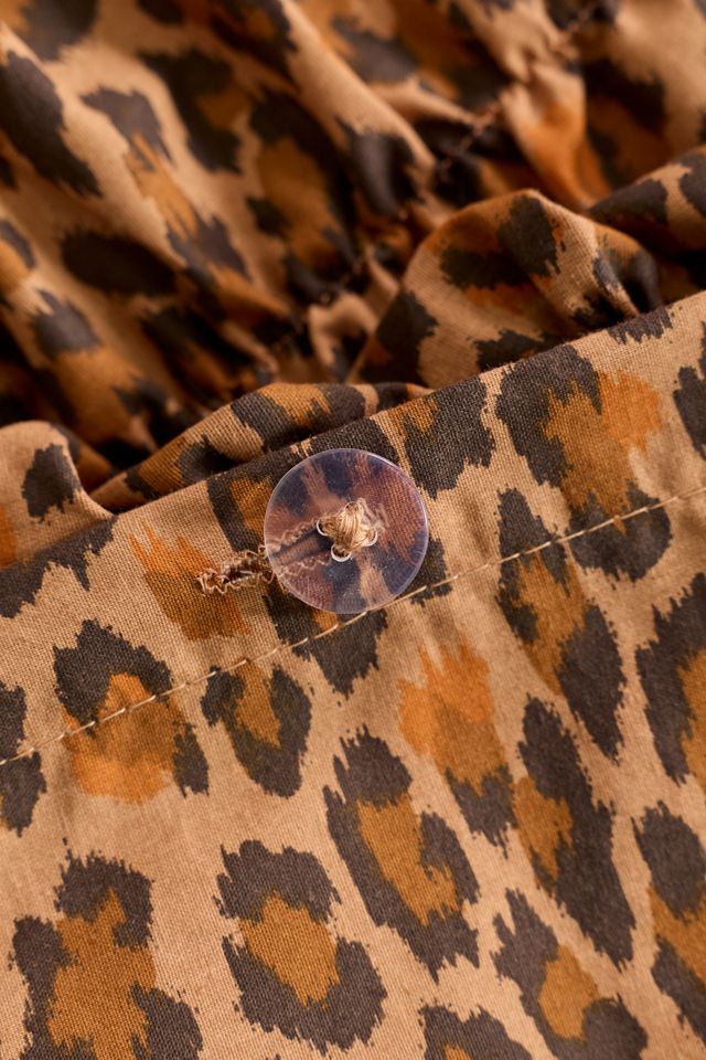 Printed Ruched Core Duvet Cover #4