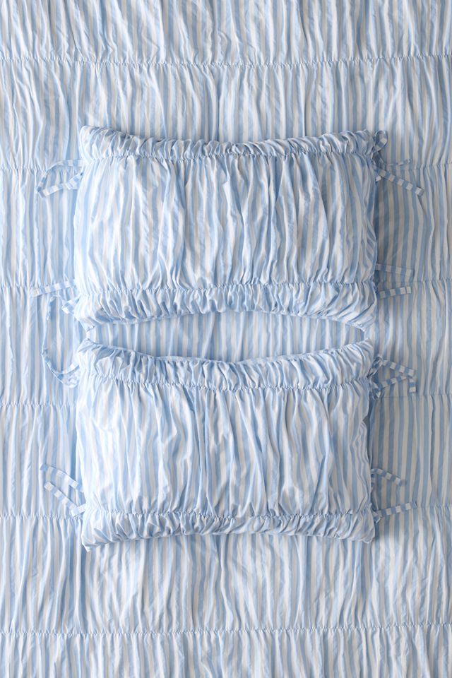 Printed Ruched Core Sham Set #1