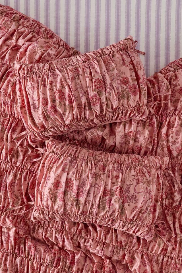 Printed Ruched Core Sham Set #1
