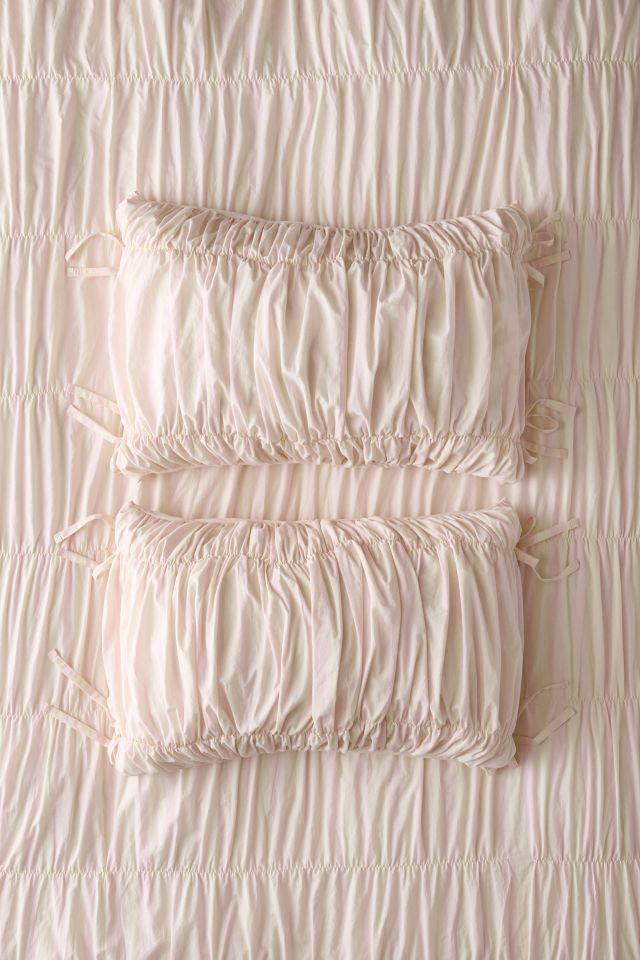 Printed Cinched Core Sham Set