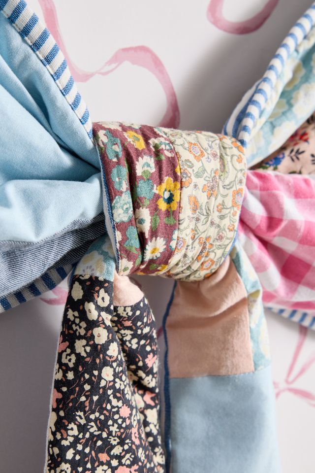 ReMADE By UO Remnants Patchwork Bow Wall Hanging #1