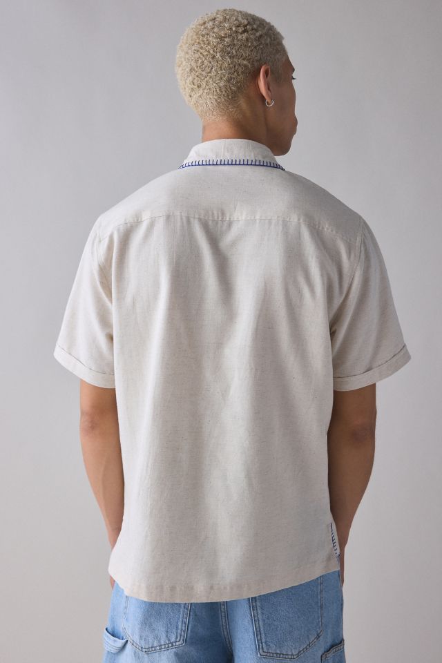 Raga Man Embroidered Short Sleeve Shirt #1