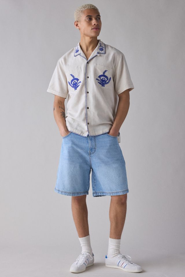 Raga Man Embroidered Short Sleeve Shirt #2