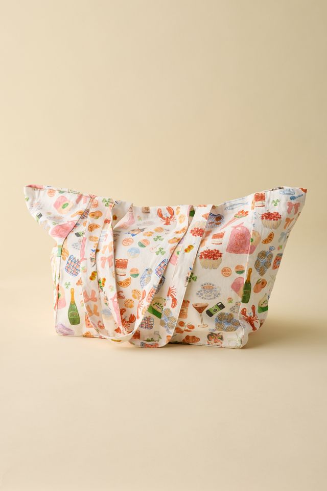 Mia Patterned Market Tote Bag #1