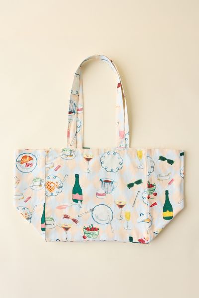 Mia Patterned Market Tote Bag