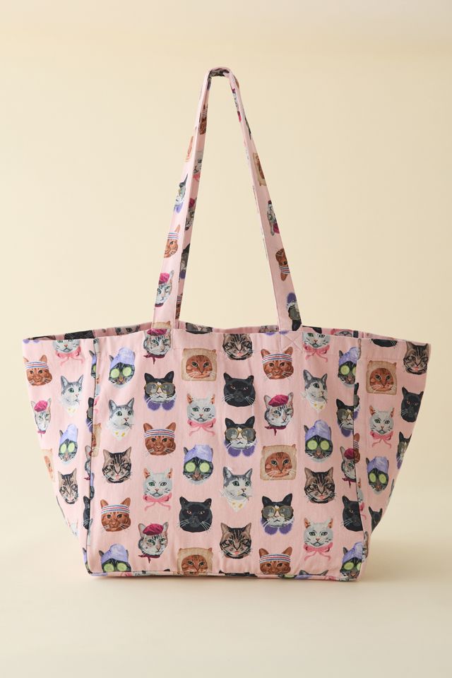 Mia Patterned Market Tote Bag #1