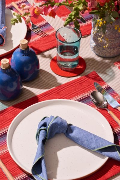 ATELIER SAUCIER DOUBLE-SIDED PLACEMAT IN RED AT URBAN OUTFITTERS 