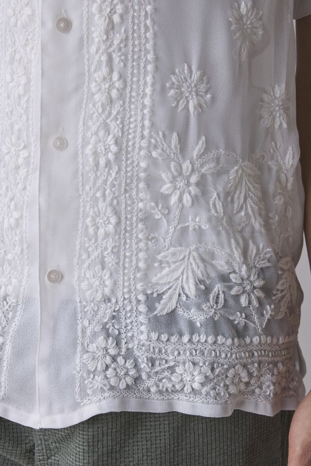 Raga Man Pranit Embroidered Short Sleeve Shirt #3