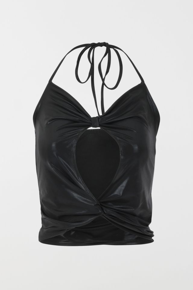 Gigi LA Taylor Metallic Halter Top #4