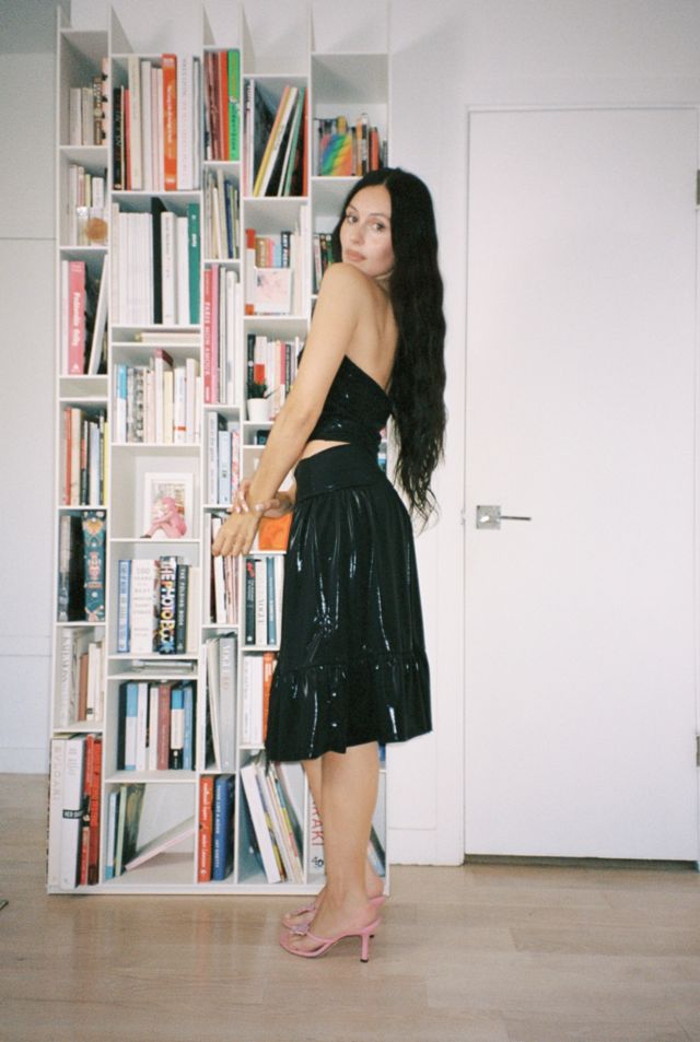 Gigi LA Taylor Metallic Midi Skirt #1