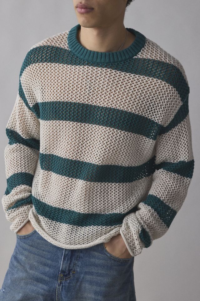 UO Mateo Striped Crew Neck Sweater #1