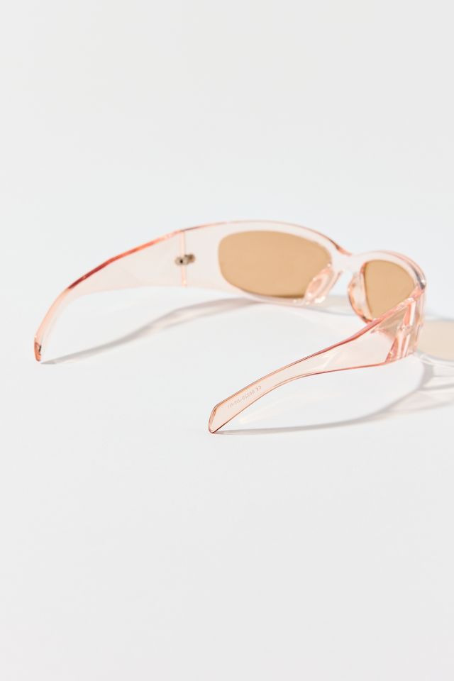 Jorja Plastic Rectangle Shield Sunglasses #2