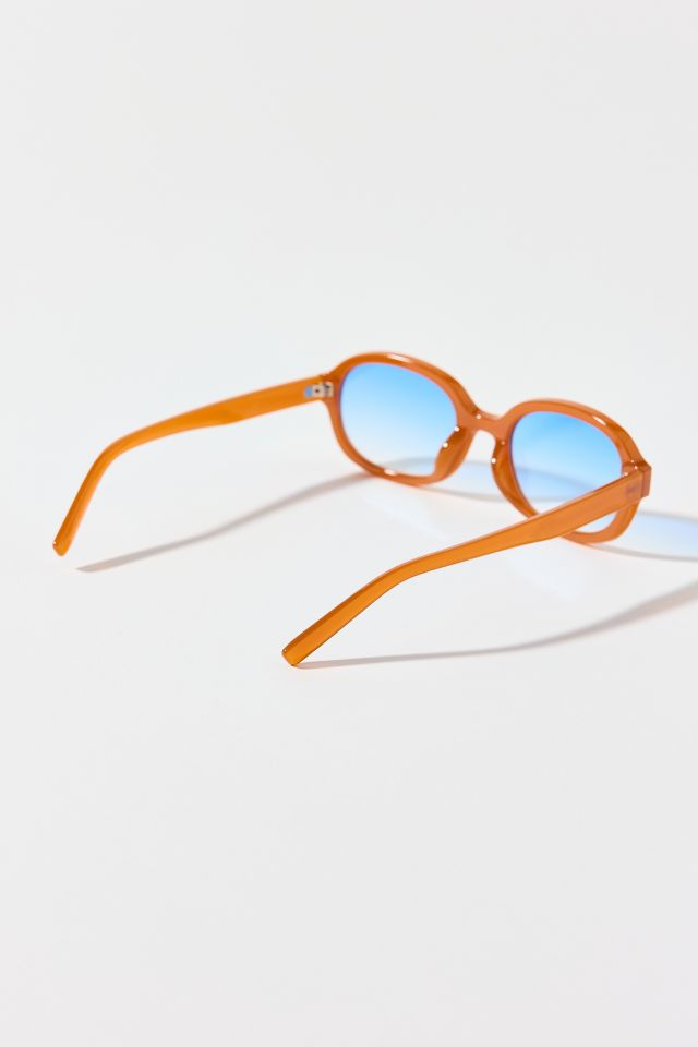 Parker Plastic Slim Oval Sunglasses #2