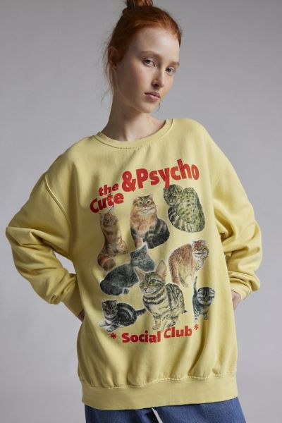 Cute Cat Crew Neck Sweatshirt