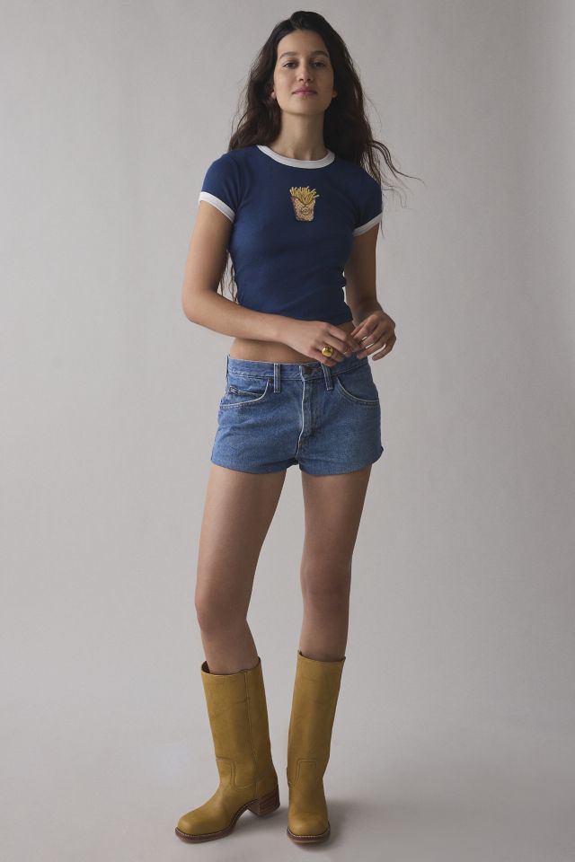 Kimchi Blue Too Perfect Fries Graphic Ringer Baby Tee #2