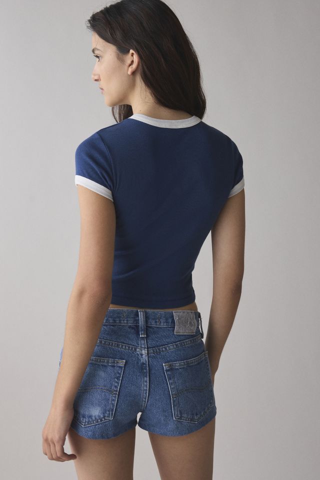 Kimchi Blue Too Perfect Fries Graphic Ringer Baby Tee #3