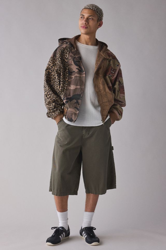 【AJO AJOBYAJO】25SS★ Camouflage Zip-Up Hooded Jacket AJOBYAJO Camo Block Zip Hooded Jacket | Urban Outfitters