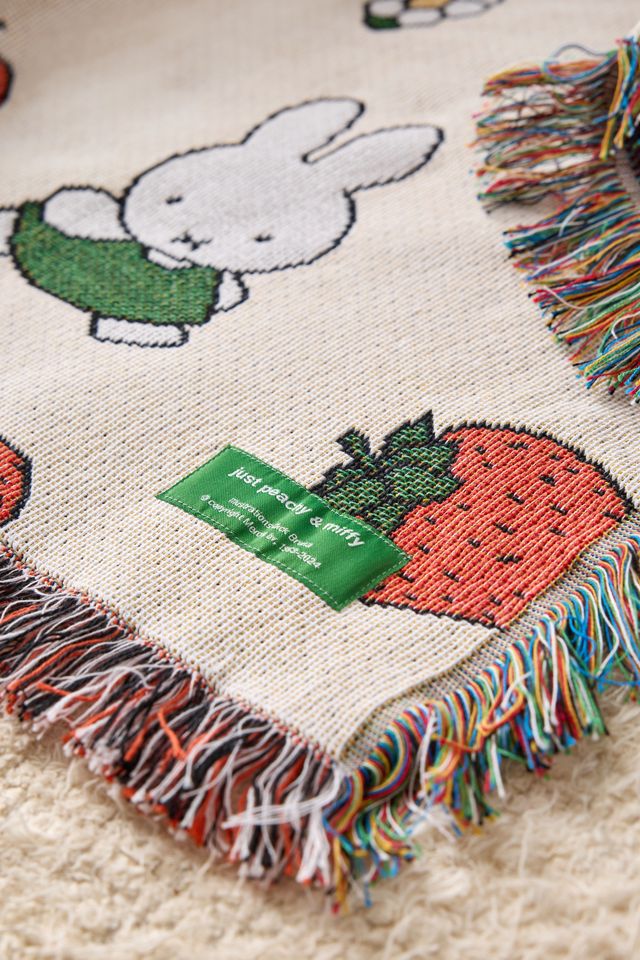 Just Peachy X Miffy Tapestry Throw Blanket | Urban Outfitters