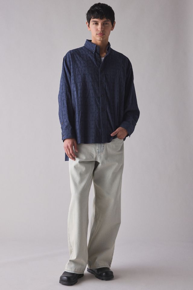 【AJO AJOBYAJO】25SS★ Dobby Batwing Shirt AJOBYAJO Dobby Batwing Shirt | Urban Outfitters