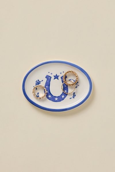 Urban Outfitters Country Icon Shape Ceramic Catch-all Dish In Navy At