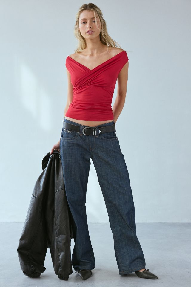 UO Sandy Off-The-Shoulder Crop Top #1