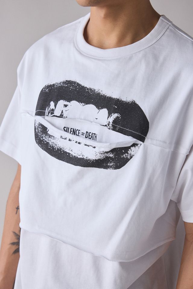 AJOBYAJO Silence = Death Layered Graphic Tee | Urban Outfitters