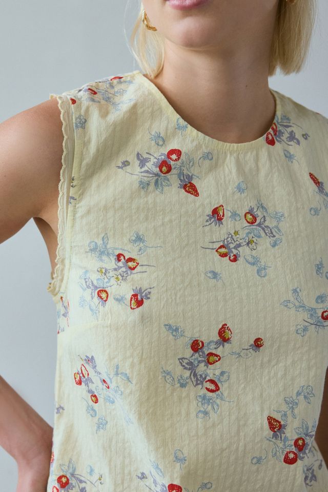 Kimchi Blue Delaney Sleeveless Lace-Trim Shift Mini Dress