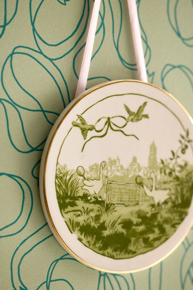 Illustrated Goose Hanging Wall Tile #1
