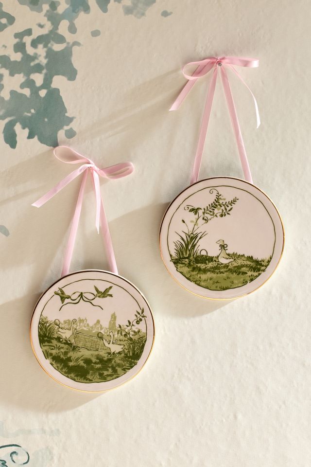 Illustrated Goose Hanging Wall Tile #2
