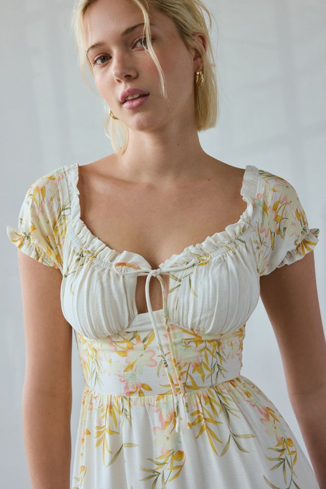 Kiss The Sky Marabella Scoop Neck Tiered Midi Dress #1