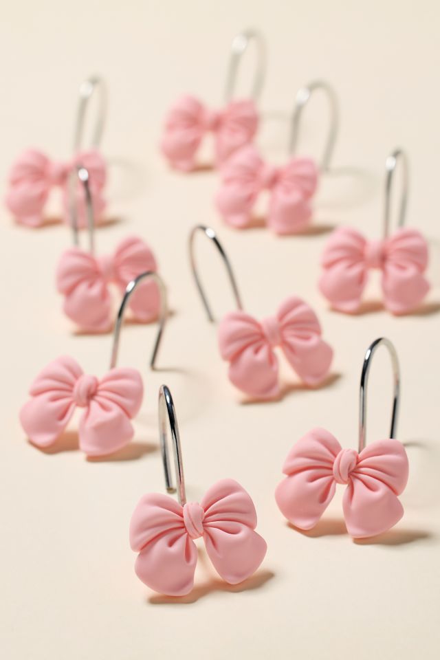 Bow Shower Curtain Hook Set #1