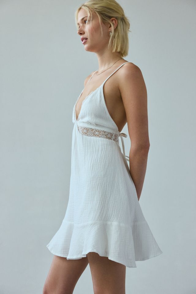 Kiss The Sky Willow Lace Tie-Back Mini Dress #3