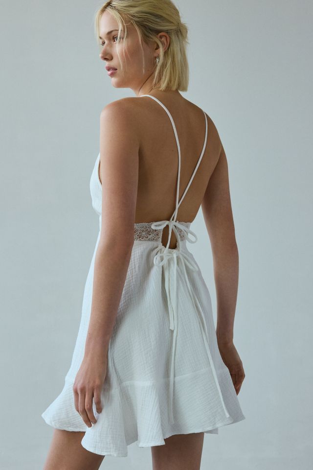 Kiss The Sky Willow Lace Tie-Back Mini Dress #4