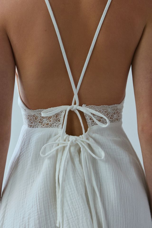 Kiss The Sky Willow Lace Tie-Back Mini Dress #5