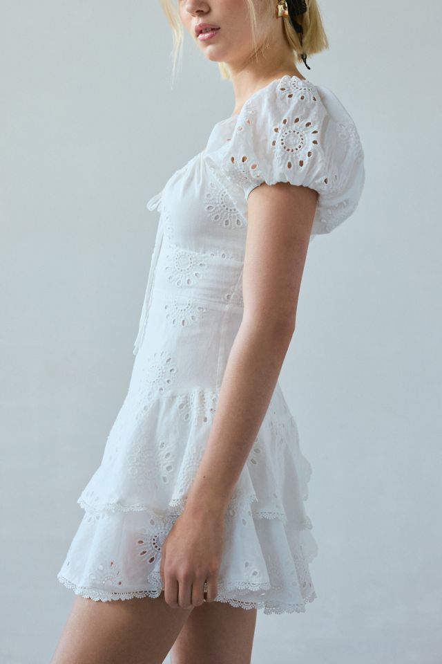 Kiss The Sky Xena Eyelet Lace Drop Waist Romper #2