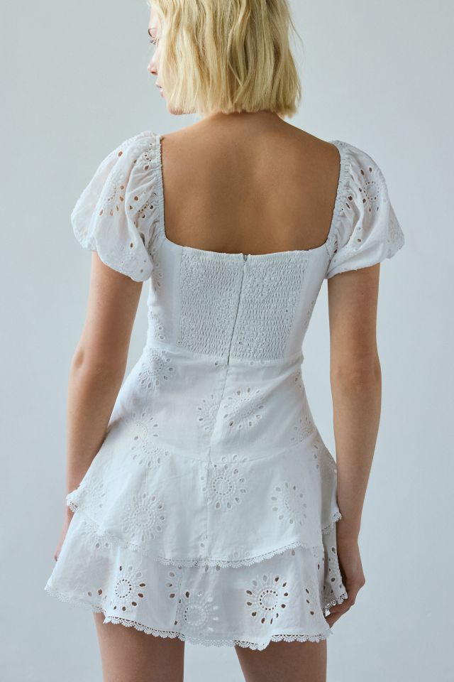 Kiss The Sky Xena Eyelet Lace Drop Waist Romper #4