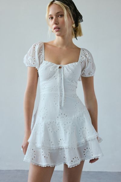 UO Primrose Lace Babydoll Romper